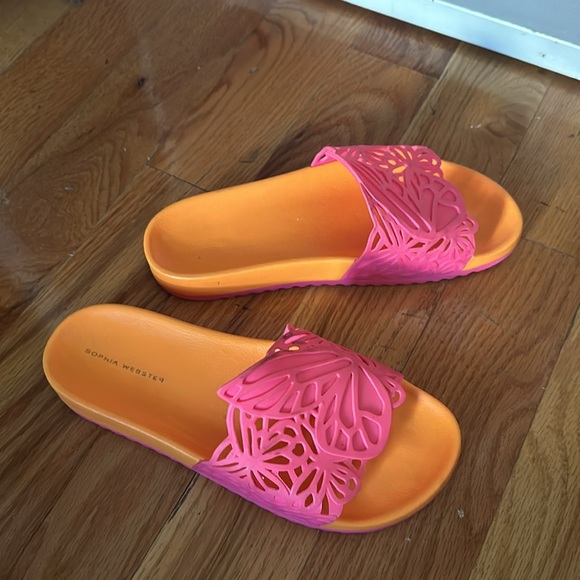 Sophia Webster Butterfly Pool Slides - Picture 3 of 4